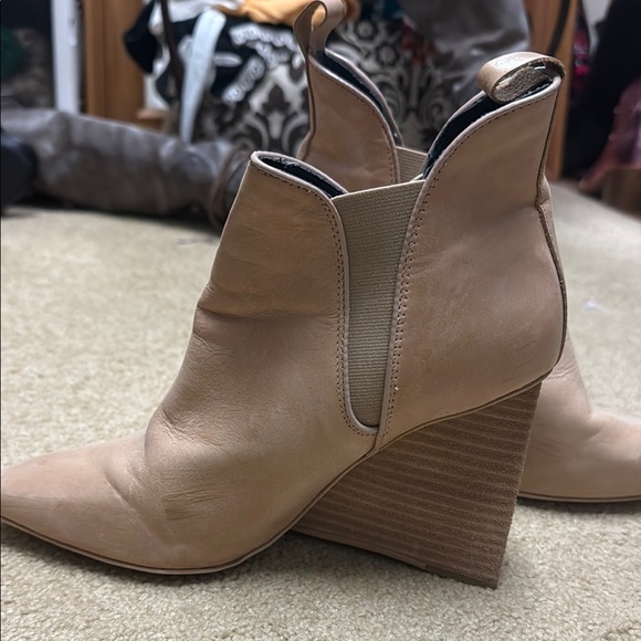Jeffrey Campbell Tan Ankle Booties Fashionable Shoes - Picture 5 of 10